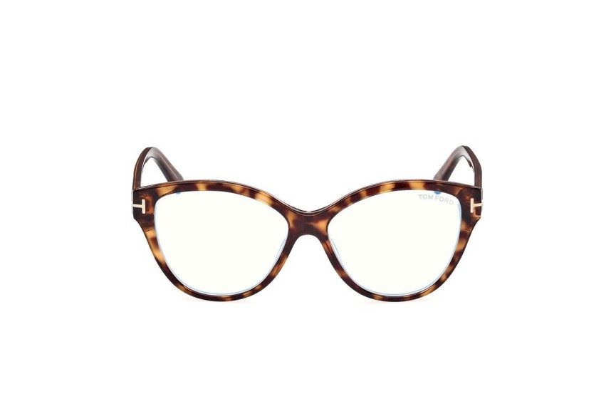 Okulary korekcyjne Tom Ford FT5954-B 056 Kocie oczy Havana