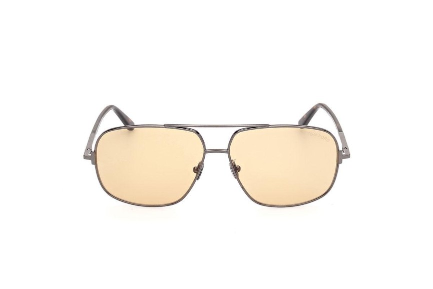 Okulary przeciwsłoneczne Tom Ford FT1096 08E Kwadratowe Szare