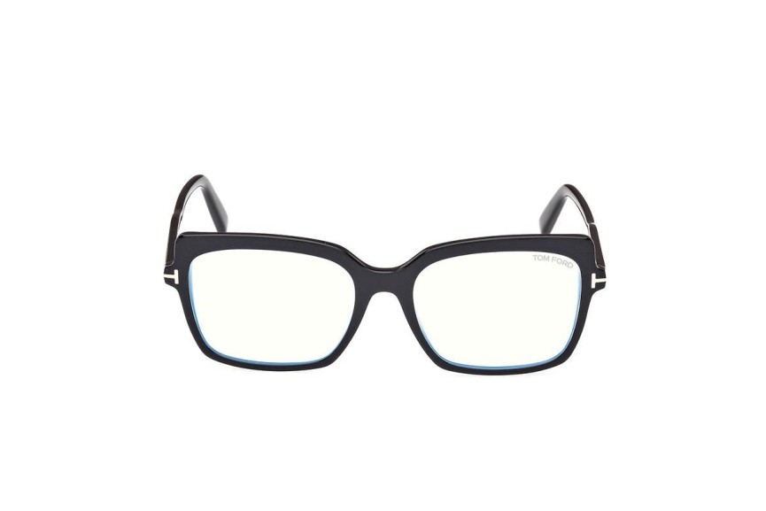 Okulary korekcyjne Tom Ford FT5947-B 001 Kwadratowe Czarne