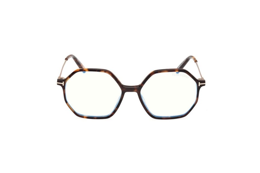 Okulary korekcyjne Tom Ford FT5952-B 052 Prostokątne Havana