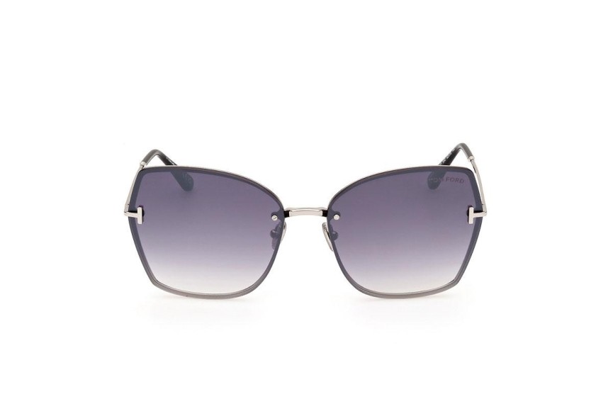 Okulary przeciwsłoneczne Tom Ford FT1107 16C Kwadratowe Srebrne