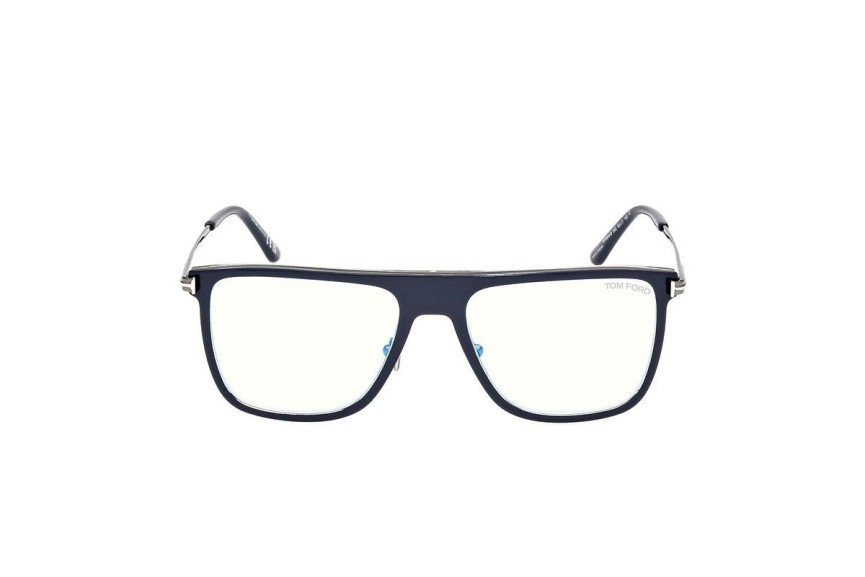 Okulary korekcyjne Tom Ford FT5944-B 092 Flat Top Niebieskie