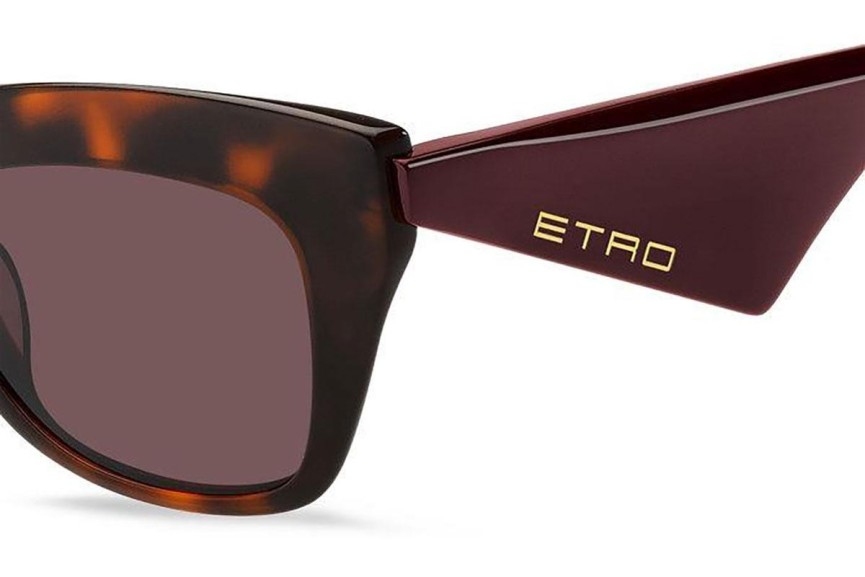 Okulary przeciwsłoneczne Etro ETRO0004/G/S 086/U1 Browline Havana