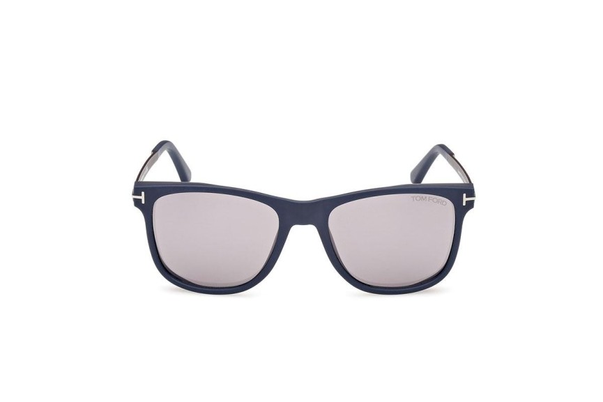 Okulary przeciwsłoneczne Tom Ford FT1104 91C Kwadratowe Niebieskie