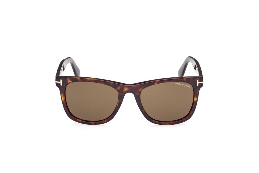 Okulary przeciwsłoneczne Tom Ford FT1099 52J Kwadratowe Havana