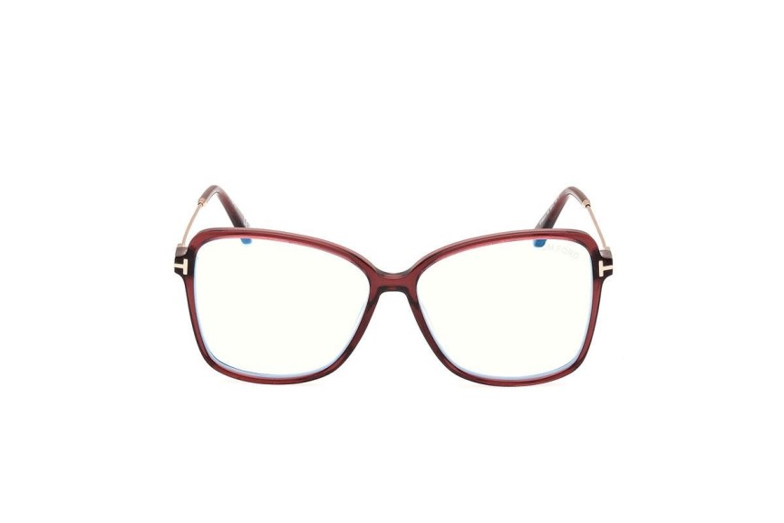 Okulary korekcyjne Tom Ford FT5953-B 069 Kocie oczy Czerwone