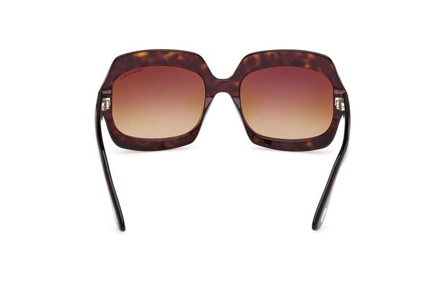 Okulary przeciwsłoneczne Tom Ford FT1155 52F Browline Havana