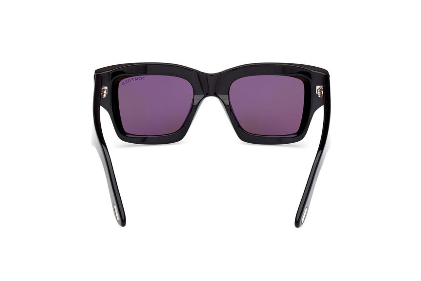 Okulary przeciwsłoneczne Tom Ford FT1154 01A Kwadratowe Czarne