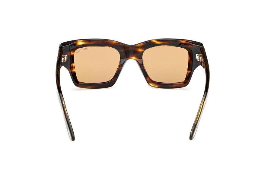 Okulary przeciwsłoneczne Tom Ford FT1154 52E Kwadratowe Havana