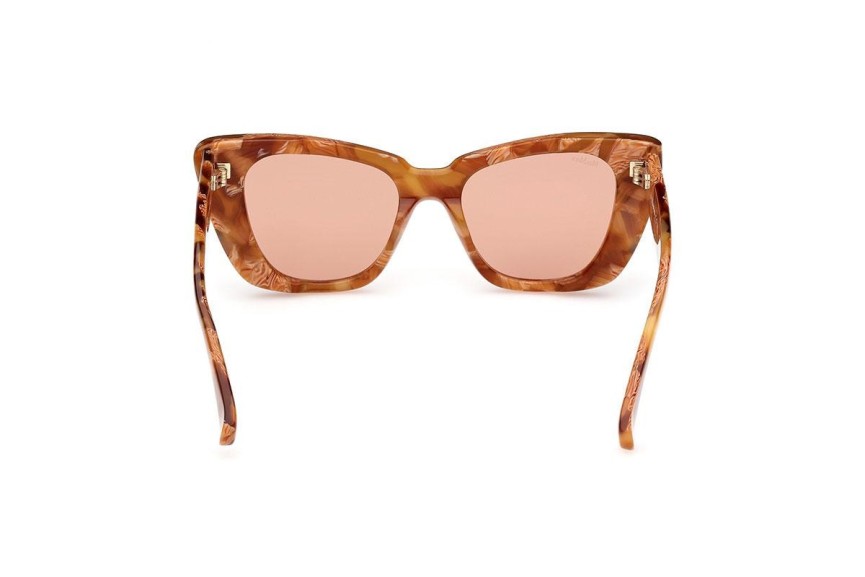 Okulary przeciwsłoneczne Max Mara MM0099 56E Kocie oczy Havana