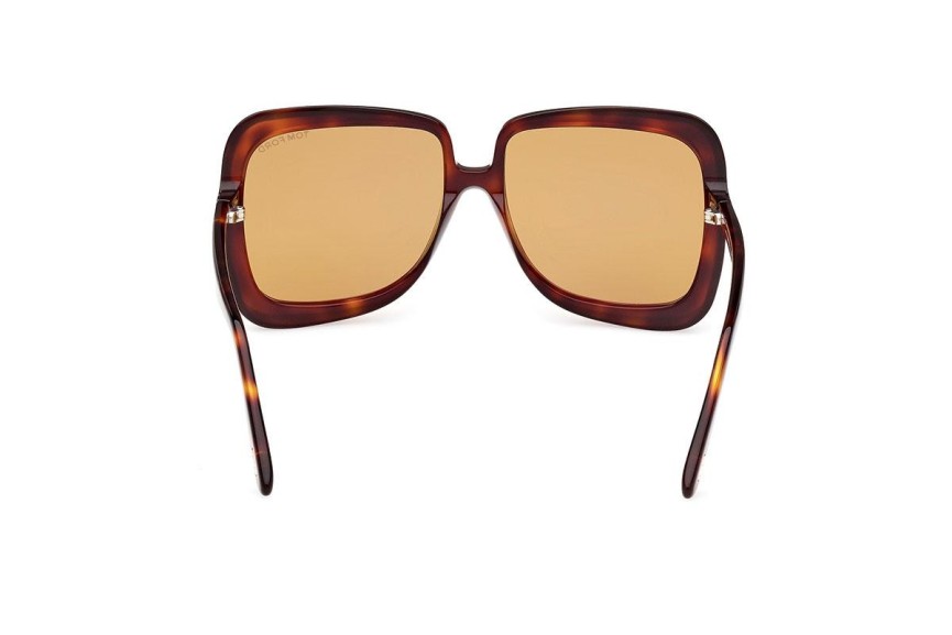 Okulary przeciwsłoneczne Tom Ford FT1156 52E Prostokątne Havana