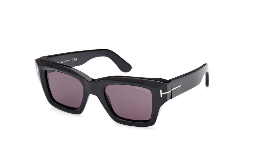 Okulary przeciwsłoneczne Tom Ford FT1154 01A Kwadratowe Czarne