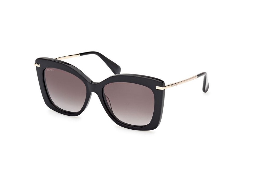 Okulary przeciwsłoneczne Max Mara MM0101 01B Prostokątne Czarne