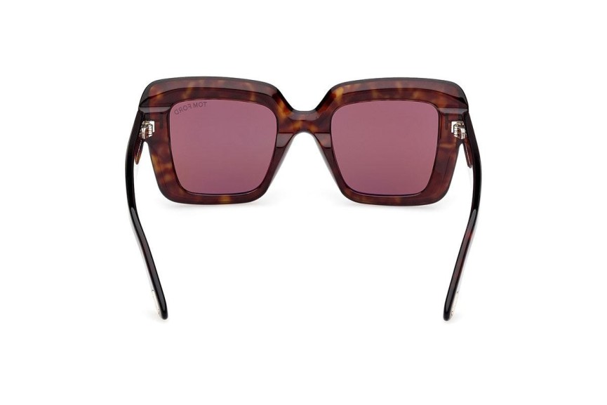 Okulary przeciwsłoneczne Tom Ford FT1157 52J Kwadratowe Havana