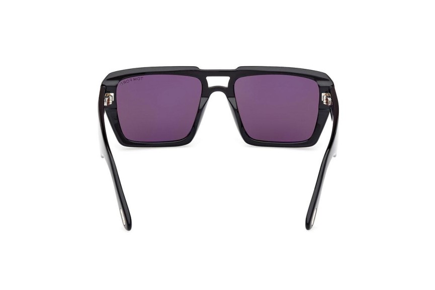 Okulary przeciwsłoneczne Tom Ford FT1153 01A Kwadratowe Czarne