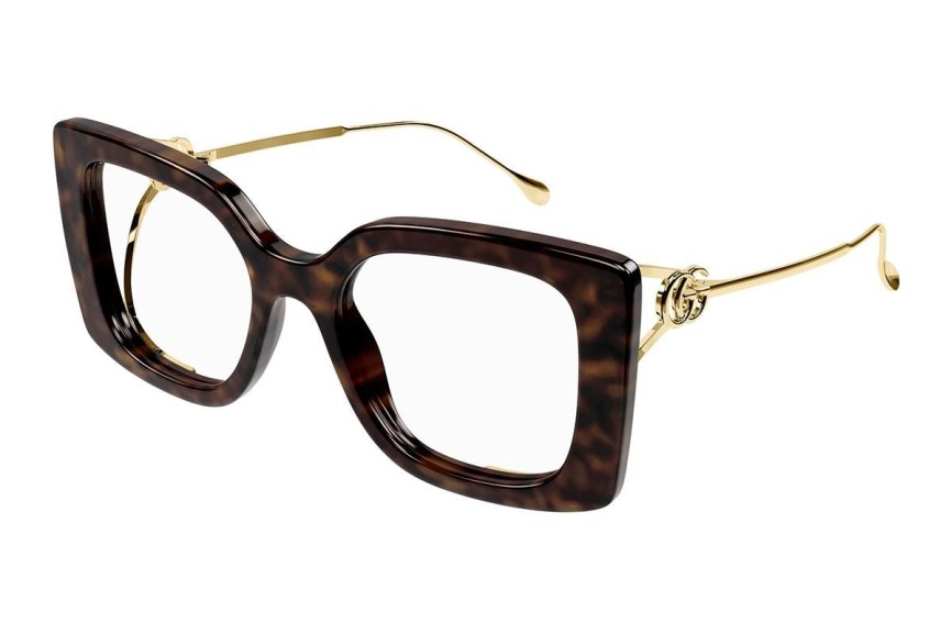 Okulary korekcyjne Gucci GG1567O 002 Prostokątne Havana