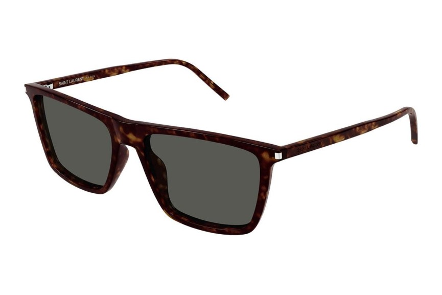 Okulary przeciwsłoneczne Saint Laurent SL668 002 Prostokątne Havana