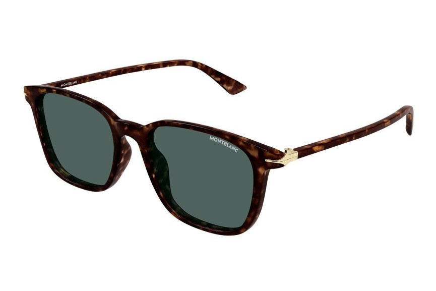 Okulary przeciwsłoneczne Mont Blanc MB0338S 002 Prostokątne Havana