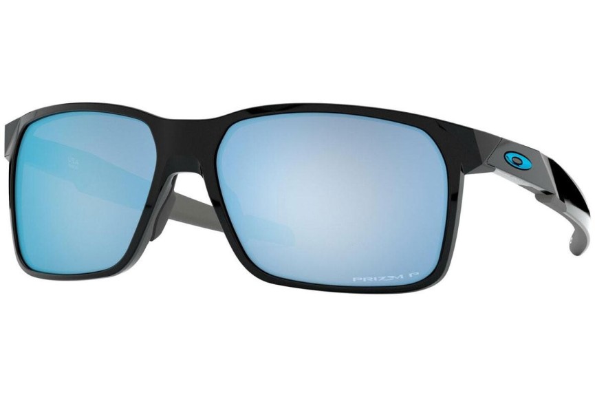 Okulary przeciwsłoneczne Oakley Portal X OO9460 946004 Polarized Prostokątne Czarne