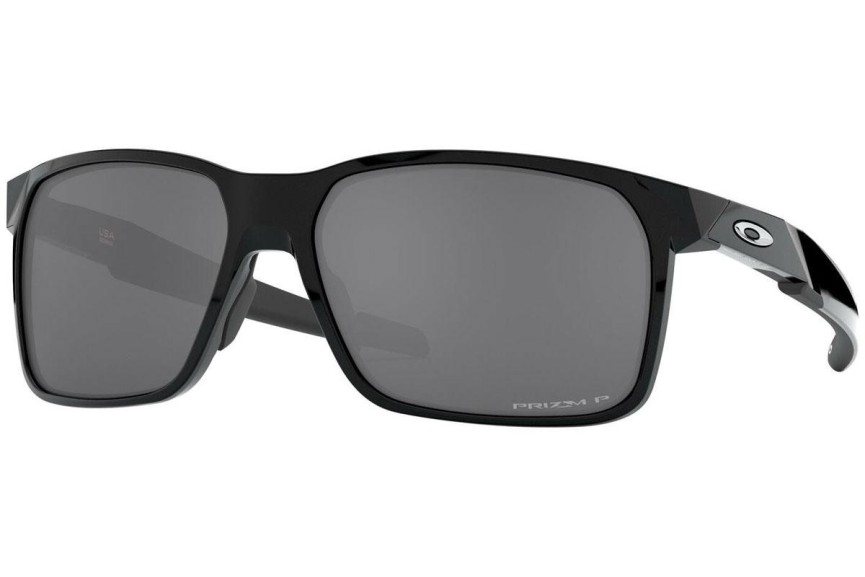 Okulary przeciwsłoneczne Oakley Portal X OO9460 946006 Polarized Prostokątne Czarne