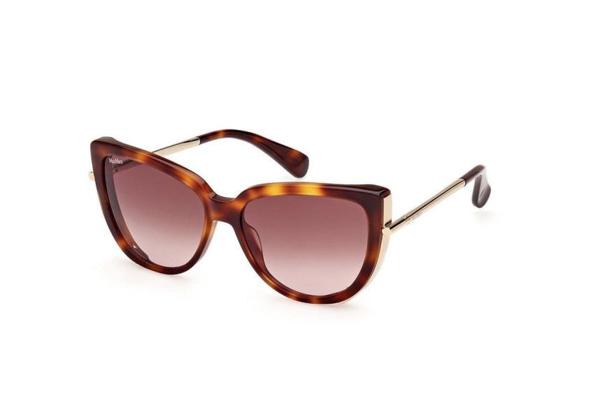 Okulary przeciwsłoneczne Max Mara MM0095 52F Kocie oczy Havana