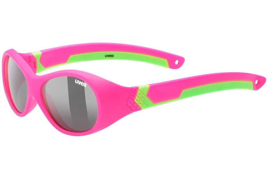 Okulary przeciwsłoneczne uvex sportstyle 510 Pink / Green Mat S3 Owalne Różowe