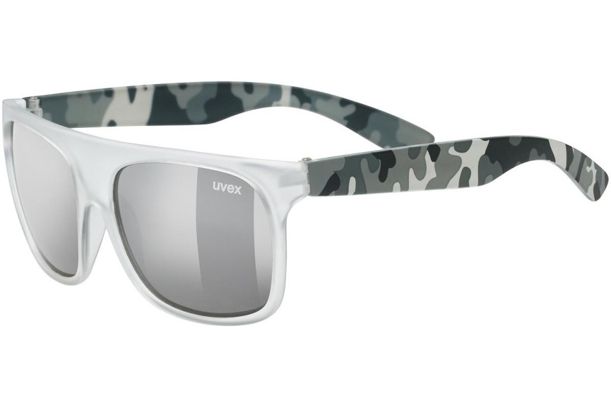 Okulary przeciwsłoneczne uvex sportstyle 511 White / Transparent Camo S3 Kwadratowe Białe