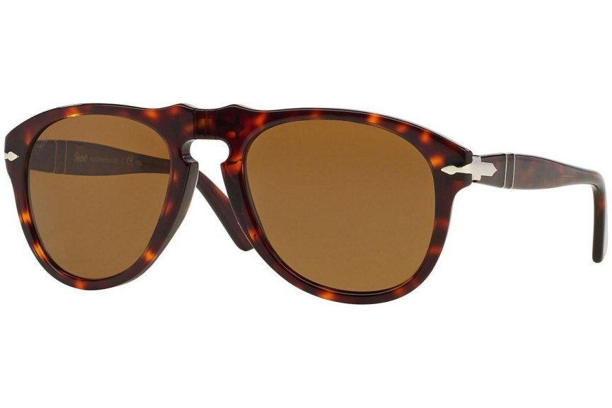 Okulary przeciwsłoneczne Persol 649 Series PO0649 24/57 Polarized Pilotki (Aviator) Havana