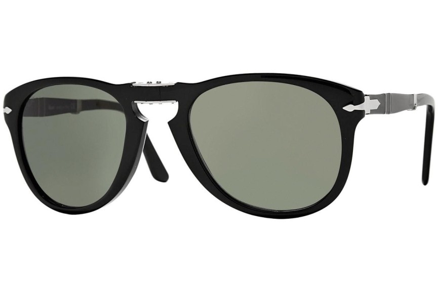 Okulary przeciwsłoneczne Persol Folding 714 Series PO0714 95/31 Pilotki (Aviator) Czarne