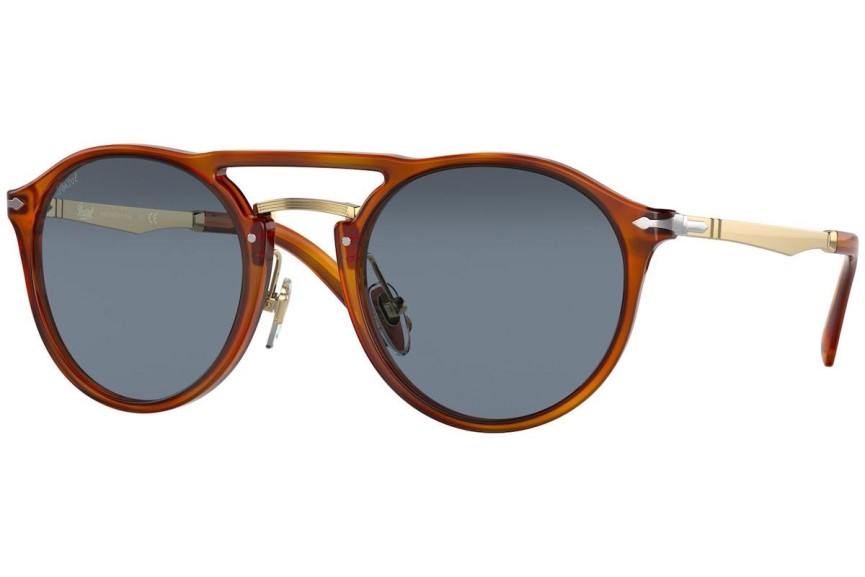 Okulary przeciwsłoneczne Persol PO3264S 96/56 Okrągłe Brązowe