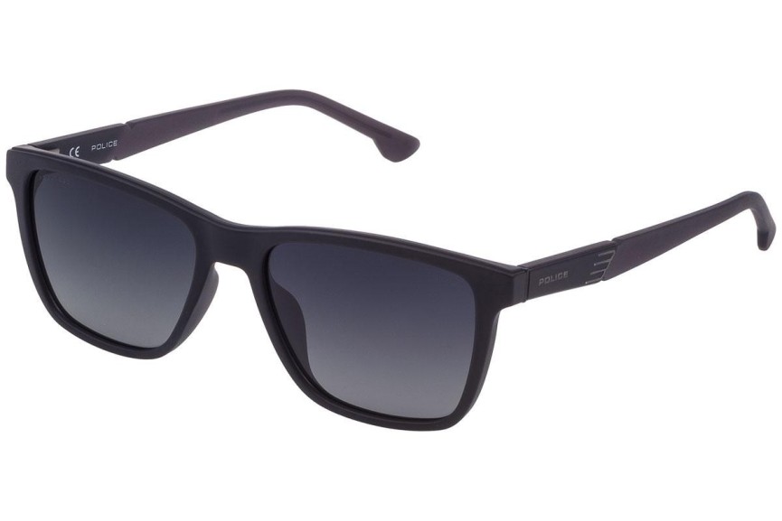 Okulary przeciwsłoneczne Police Waka 1 SPL868 U28P Polarized Kwadratowe Czarne