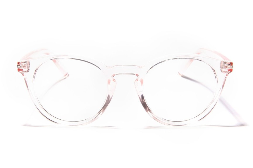 Okulary korekcyjne OiO by eyerim Pluto Crystal Pink Okrągłe Beżowe