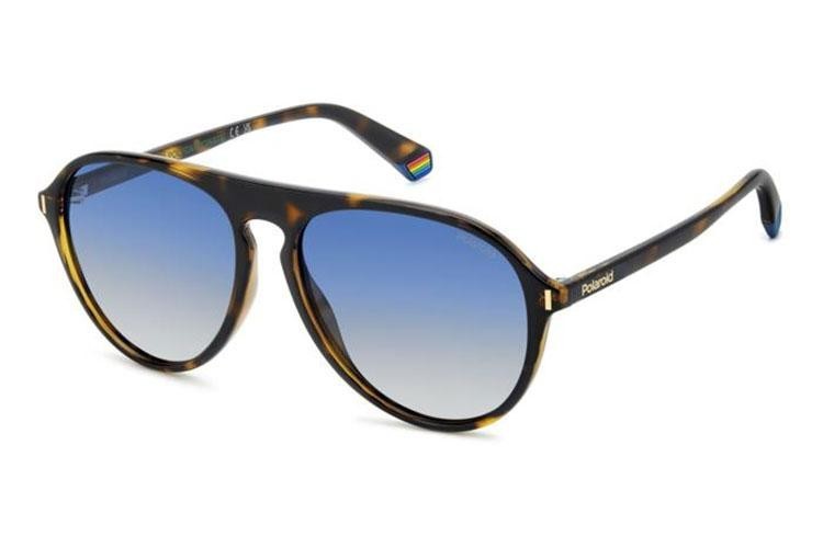 Okulary przeciwsłoneczne Polaroid PLD6225/S 086/Z7 Polarized Pilotki (Aviator) Havana