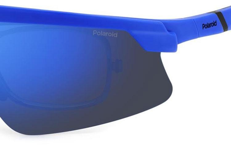 Okulary przeciwsłoneczne Polaroid PLD7056/CI/S RCT/5X Polarized Prostokątne Niebieskie