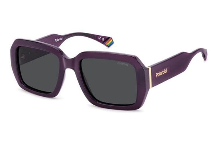 Okulary przeciwsłoneczne Polaroid PLD6223/S/X B3V/M9 Polarized Prostokątne Fioletowe