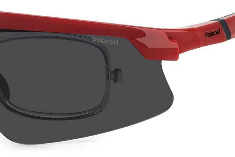 Okulary przeciwsłoneczne Polaroid PLD7056/CI/S C9A/M9 Polarized Prostokątne Czerwone