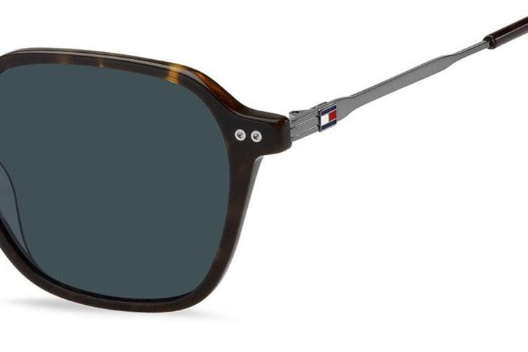 Okulary przeciwsłoneczne Tommy Hilfiger TH2132/S 086/KU Prostokątne Havana