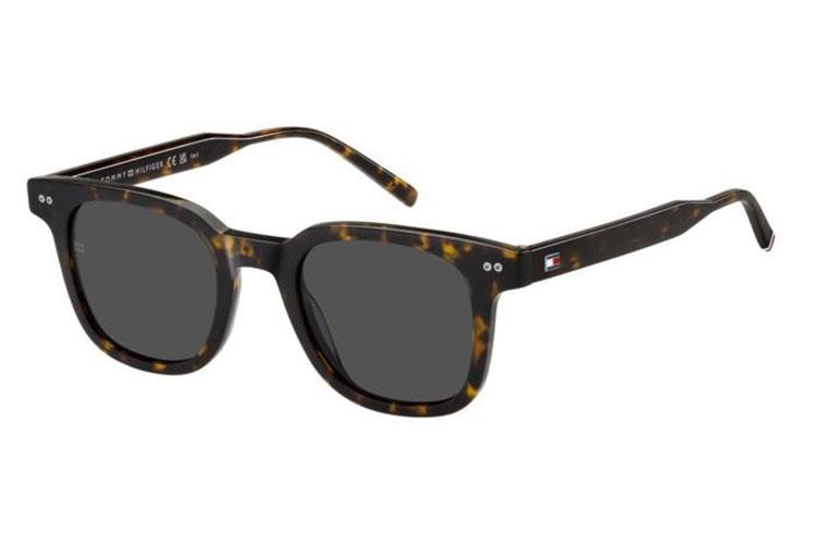 Okulary przeciwsłoneczne Tommy Hilfiger TH2126/S 086/IR Prostokątne Havana