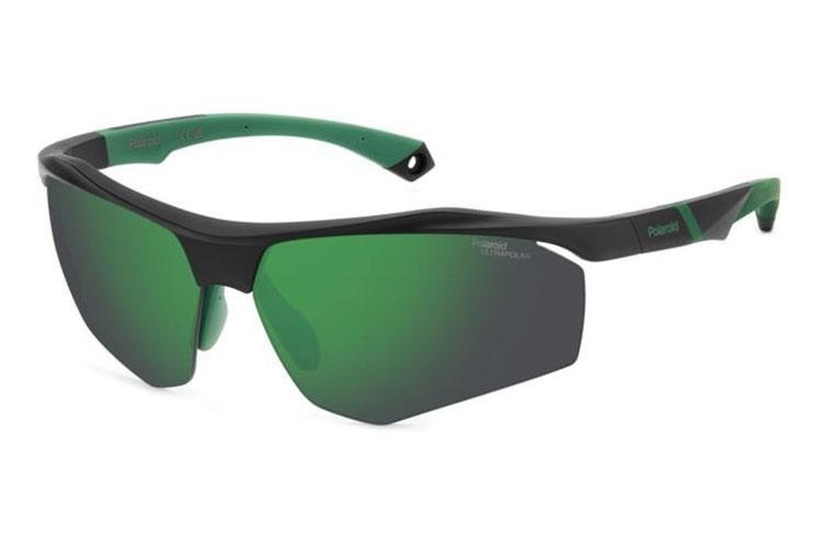 Okulary przeciwsłoneczne Polaroid PLD7055/S 3OL/78 Polarized Prostokątne Czarne