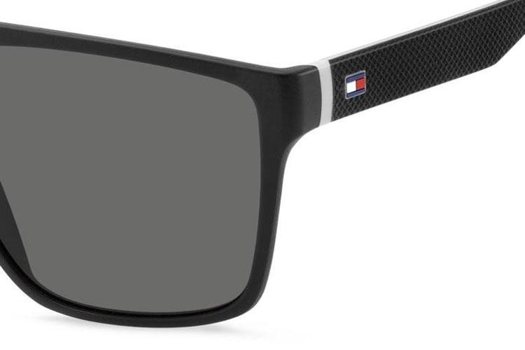 Okulary przeciwsłoneczne Tommy Hilfiger TH1717/S 08A/M9 Polarized Flat Top Czarne