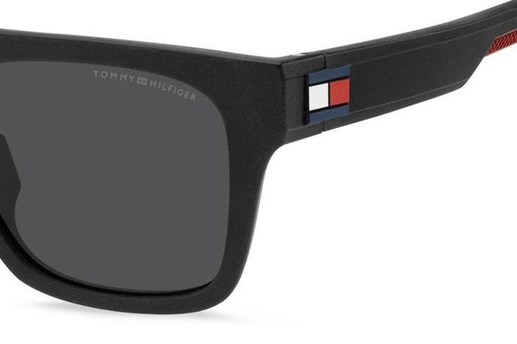 Okulary przeciwsłoneczne Tommy Hilfiger TH1976/S BLX/IR Kwadratowe Czarne