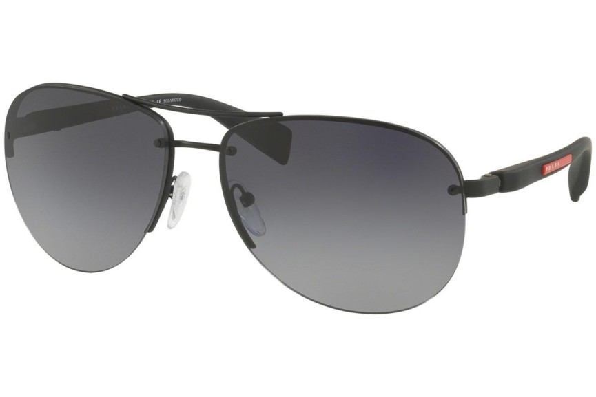 Okulary przeciwsłoneczne Prada Linea Rossa PS56MS DG05W1 Polarized Pilotki (Aviator) Czarne