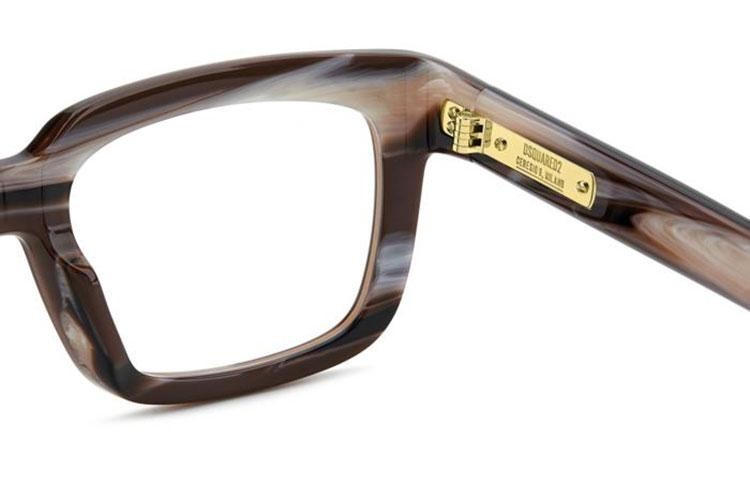 Okulary korekcyjne Dsquared2 D20144 EX4 Prostokątne Brązowe