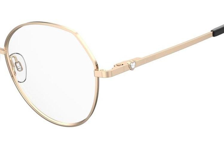 Okulary korekcyjne Love Moschino MOL634 000 Okrągłe Złote