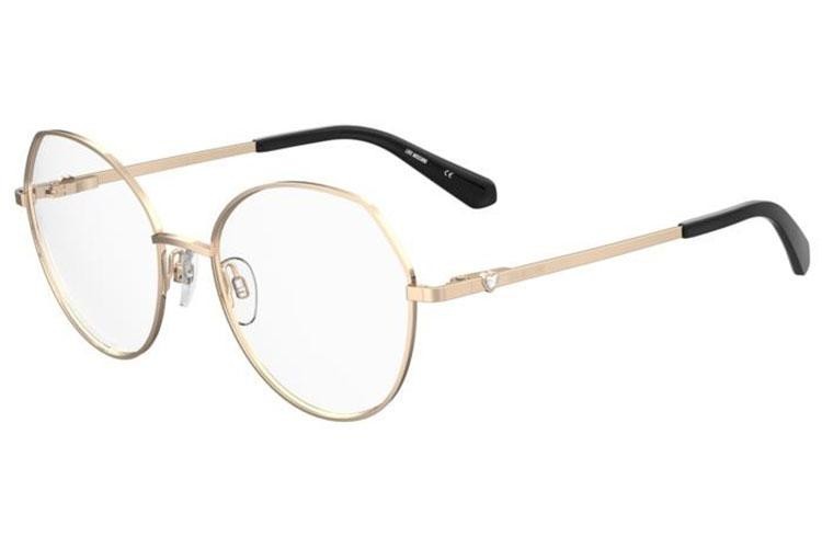 Okulary korekcyjne Love Moschino MOL634 000 Okrągłe Złote