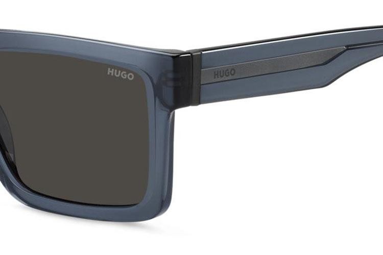 Okulary przeciwsłoneczne HUGO HG1314/S PJP/IR Flat Top Niebieskie