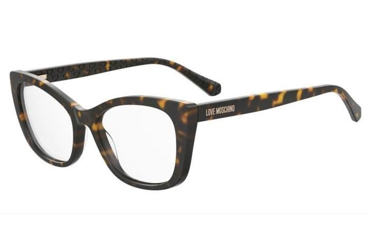 Okulary korekcyjne Love Moschino MOL644 086 Prostokątne Havana