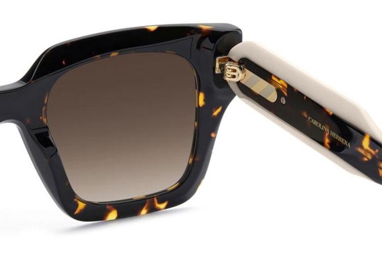 Okulary przeciwsłoneczne Carolina Herrera HER0255/S 086/HA Kwadratowe Havana