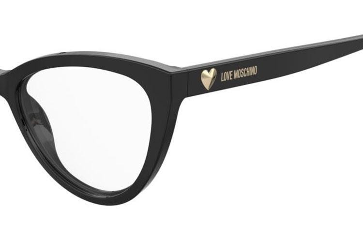 Okulary korekcyjne Love Moschino MOL631 7RM Kocie oczy Czarne