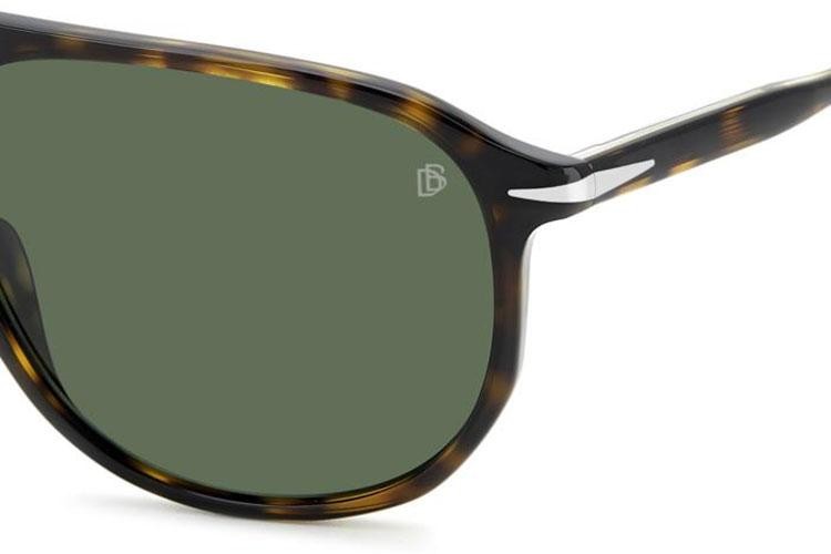 Okulary przeciwsłoneczne David Beckham DB1159/S 086/UC Polarized Prostokątne Havana